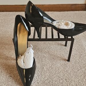 Ann Klein Glossy Black Heels